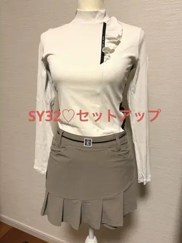 SY32 여성용 골프웨어 셋업 프릴 리본 포함