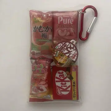 가챠 채운 파우치 빨간 계열