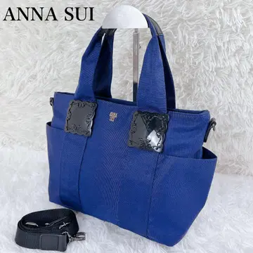 컨디션 최상 ANNA SUI 2way 핸드 숄더 백 캔버스
