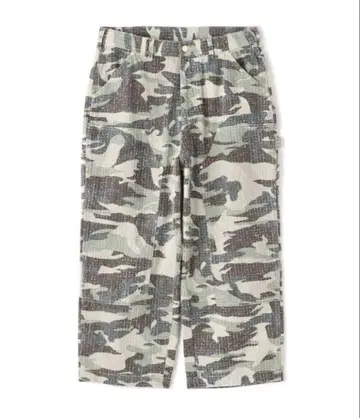 WHITELAND/CAMO DOUBLE KNEE PANTS