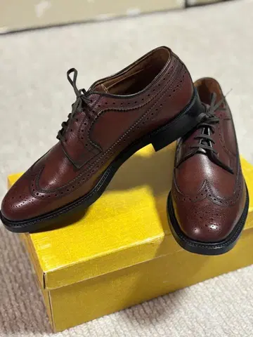REGAL 브라운 윙팁 슈즈