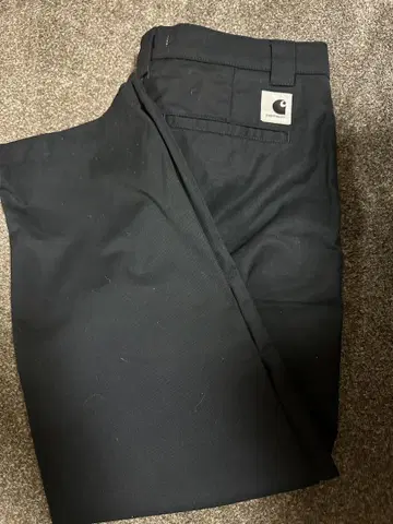 Carhartt 보이프렌드 팬츠 블랙 27