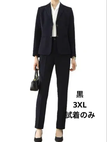 시착만 한 상품 블랙 팬츠 수트 3XL