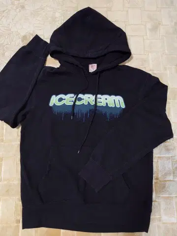 ICECREAM 후드티 블랙