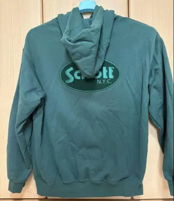 Schott 오벌 로고 후드티 L 사이즈