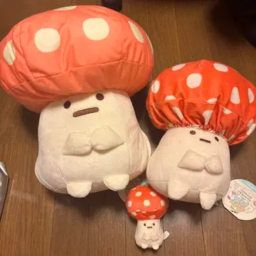 스미코구라시 모리 한정판 버섯 봉제 인형
