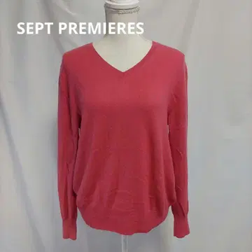 소고 세이부 SEPT PREMIERES 캐시미어 니트 풀오버 V넥