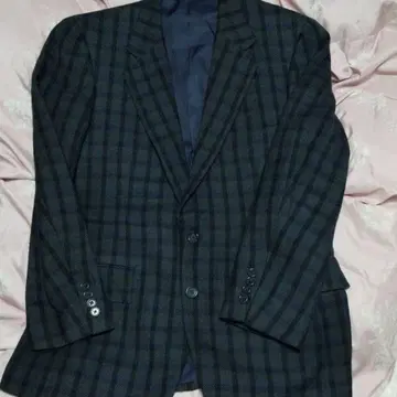 아쿠아 스큐텀 테일러드 자켓 가을 겨울 체크