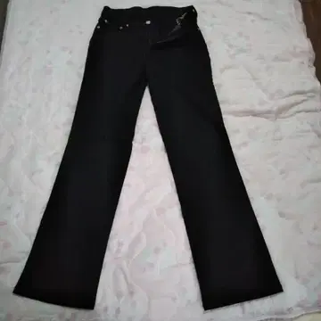 미사용 새상품 시마론 스트레치 부츠컷 팬츠 블랙 26인치 면