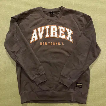 AVIREX 브라운 크루넥 트레이닝복 M
