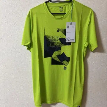 MILLET GRANITE TS SS US 사이즈 M 형광 그린 티셔츠