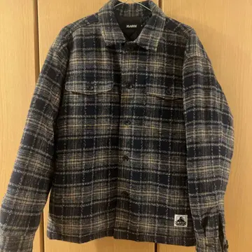 XLARGE 네이비 계열 체크 자켓 S