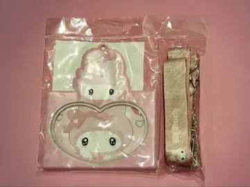 마이멜로디 촉촉한 얼굴 넥스트랩 포함 카드 케이스 산리오