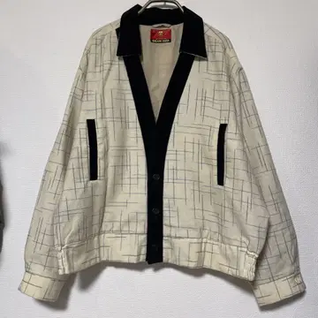 80s CREAM SODA 스컬 택 자켓 빨검 택 하라주쿠 로카빌리