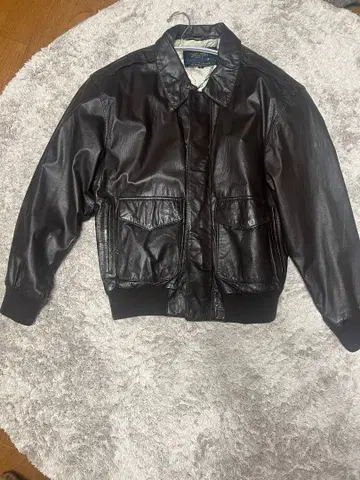 FLIGHT 0MPETARMY-AIR FORCE 가죽 자켓