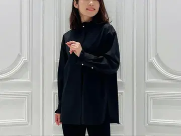 지금 입기 좋은 일교차 엠프리미어 블랙 오버 사이즈 긴팔 셔츠