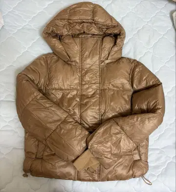 GAP 브라운 다운 자켓 후드 부착