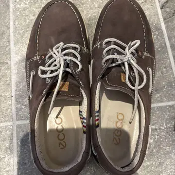 ECCO 브라운 데크 슈즈