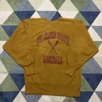 90s Champion 삼단 후염 리버스 위브 자수 택 USA