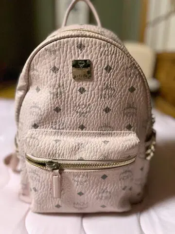 MCM 백팩 파우더 핑크 S 사이즈