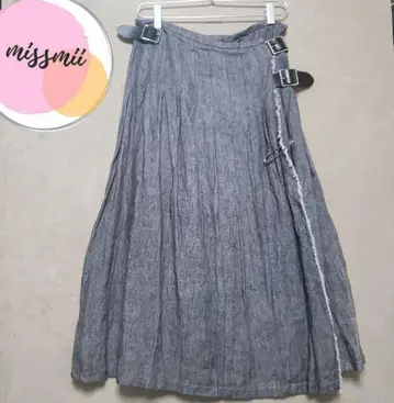 메종드소일 x 오닐 오브 더블린 랩 스커트 린넨 100%