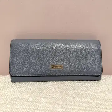 FURLA 훌라 탁한 블루 블루 그레이 장지갑