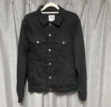 ZARA 블랙 데님 자켓 M