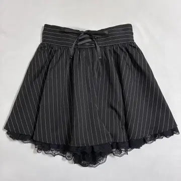 Secret Honey 스트라이프 플레어 숏팬츠 스커트