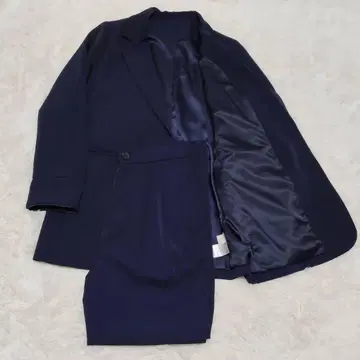 셀렉 모카 수트 셋업 스트레치 턱 팬츠 네이비 컨디션 최상