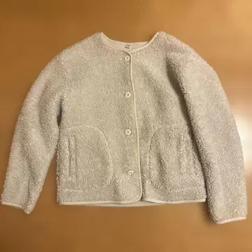 유니클로 플리스 노카라 자켓