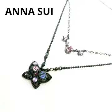 안나수이 ANNA SUI 목걸이 나비 버터플라이 2연 목걸이 반짝반짝