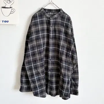 바나나리퍼블릭 체크 셔츠 가을 컬러 옴브레 체크 긴팔 멋스러운