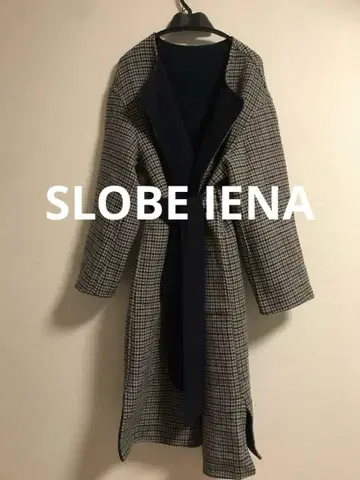 SLOBE IENA 롱 가운 코트 리버서블