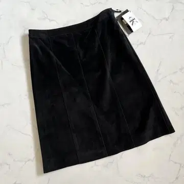 새상품 CALVIN KLEIN 가죽 스커트 캘빈클라인 소가죽 L