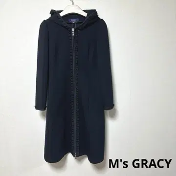새상품급 M 엠즈 그레이시 코트 본딩 후드 프릴