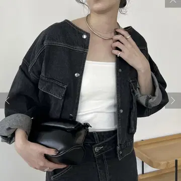 노카라 데님 자켓 마쥬