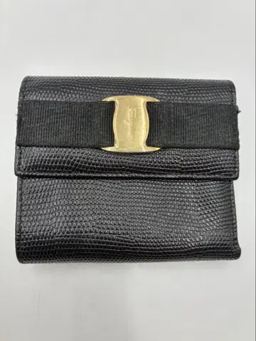 Ferragamo 페라가모 바라 접이식 지갑 리자드 가마구치