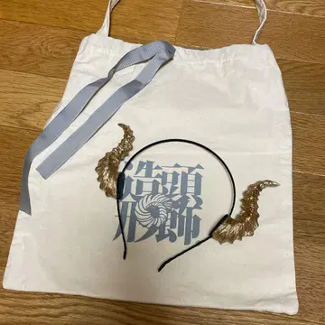 머리 장식 조형 악마 뿔 머리띠 골드