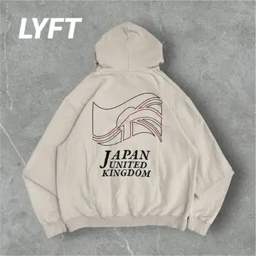 [즉시 완판 상품] LYFT 리프트 후드티 지퍼 국기 일본 영국 L