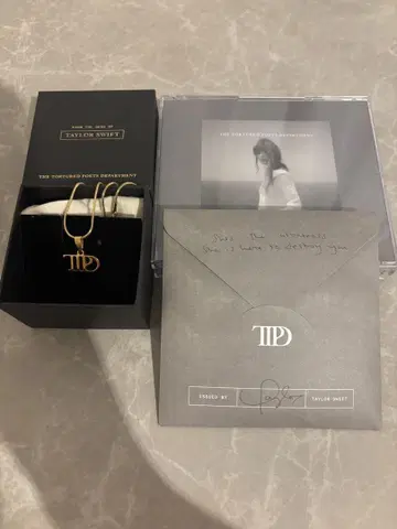 taylor swift TTPD CD 목걸이