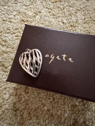 agete 실버 하트 참