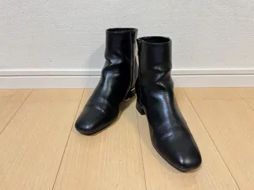 DIANA 다이애나 숏부츠 천연 가죽 슬림 레그 블랙 24.5cm