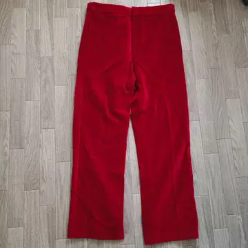 Wales Bonner 벨로아 슬랙스 사이드 조절 레드