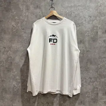 미사용 새상품 FIRST DOWN 퍼스트다운 로고 긴팔 티셔츠 XL