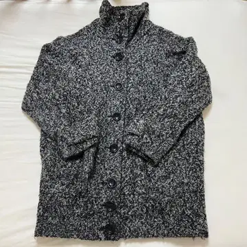 오스모시스 울 혼방 코쿤형 코트