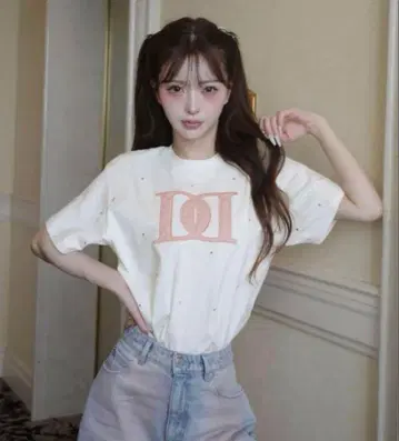 퀼팅 아플리케 비쥬 T셔츠 Darich
