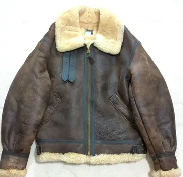 AVIREX 플라이트 자켓 B-3 무스탕 레어 40 사이즈 브라운