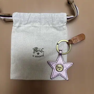 일비종떼 IL BISONTE 별 모양 가죽 키링