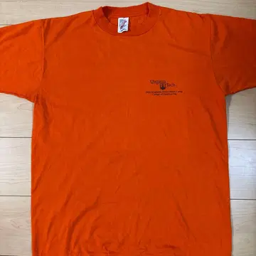 90s 저지 미국제 USA제 오렌지T 반팔T셔츠