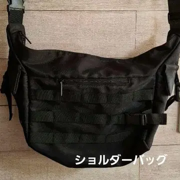 블랙 나일론 메신저 백